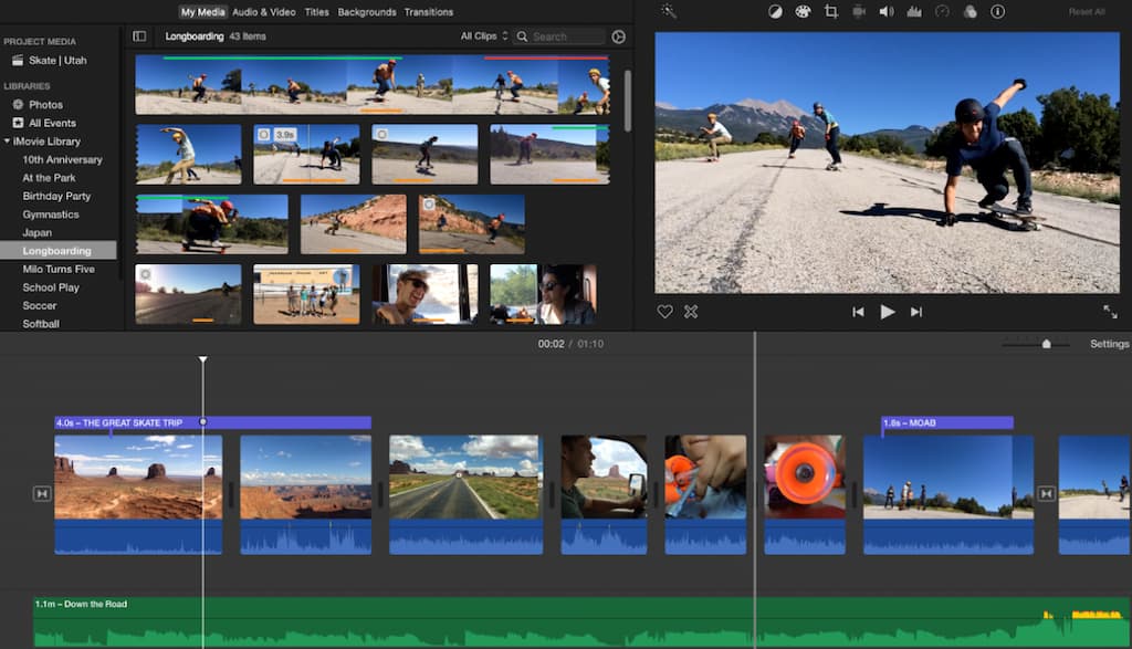 Apple iMovie Video Editing Software